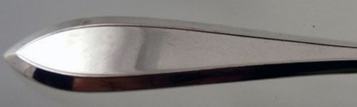 Lufberry 1915 - Dinner Knife Hollow Handle Bolster Old French Plated Blade