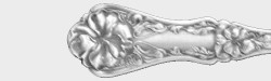 Pansy 1914 - Dinner Knife Solid Handle Bolster Blunt Stainless Blade