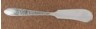 Rose and Leaf 1937 - Personal Butter Knife Flat Handle Paddle Blade