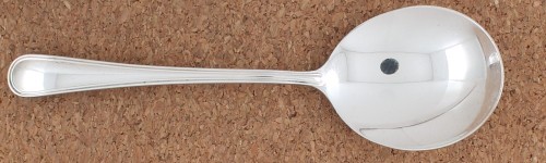 York 1914 - Round Cream Soup Spoon Monogram M